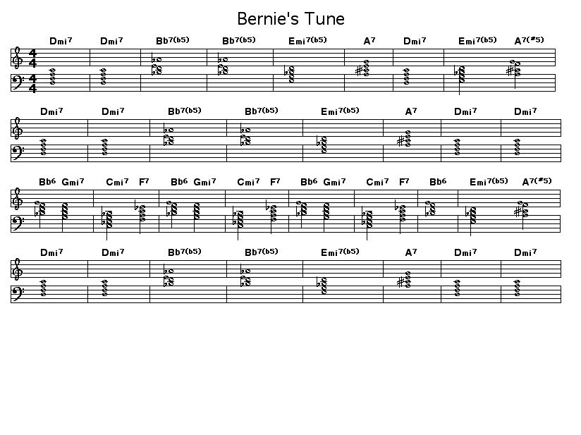 Bernie's Tune, p1: 