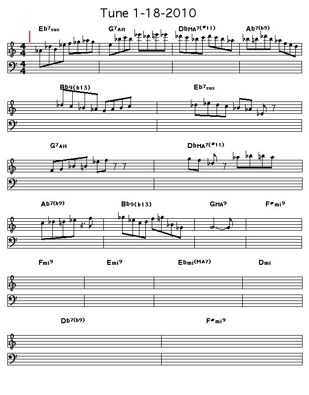 Tune 1-18-2010: This was the Workscore that I used while developing new Workscore features for months during the later part of 2009. What the hey!
