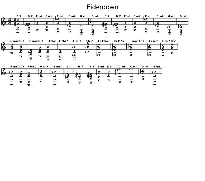 Eiderdown: Gif rendering of the chord progression for Steve Swallow's "Eiderdown"<p>